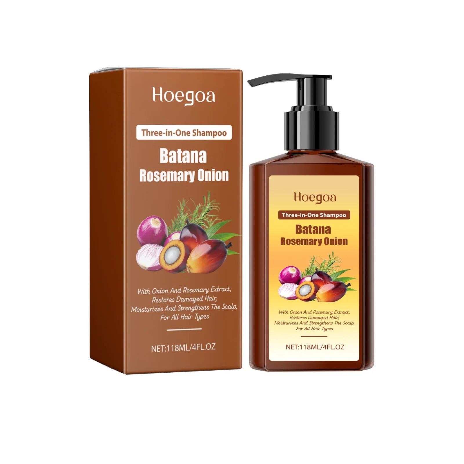 Batana Hair Growth Shampoo Nourish Hair Follicles Strengthen Root Smooth Frizzy Anti Hair Loss Treatment Thickening Hair Shampoo Qme 118ml Boxed