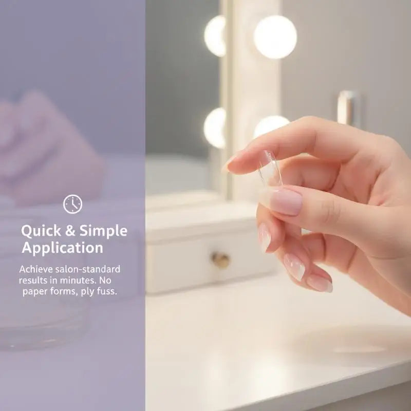 Dual Nail Extension Forms Almond Round Shape Durable Reusable Qme