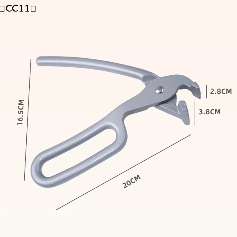 Pizza Gripper Deep Pans Heavy Duty Cast Aluminum Pan Tongs Pulling Qme