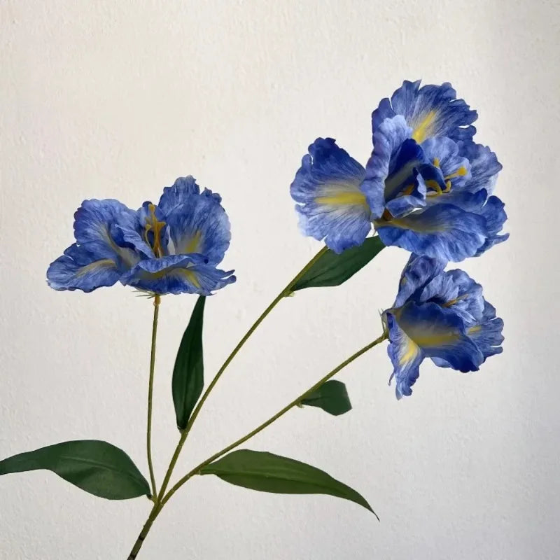 Artificial Iris Flowers Real Touch Bouquet Wedding Arrangement Qme