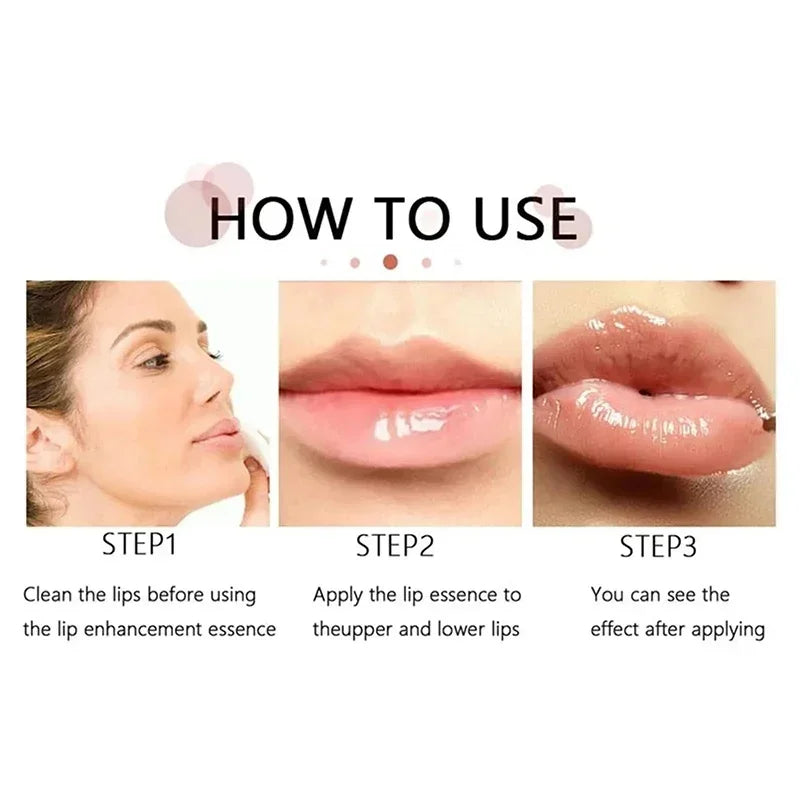Lip Plumping Essential Oil Instant Sexy Lip Care Nourishing Antiwrinkle Moisturising Ultimate Plumping Lip Gloss Serum Cosmetics Qme