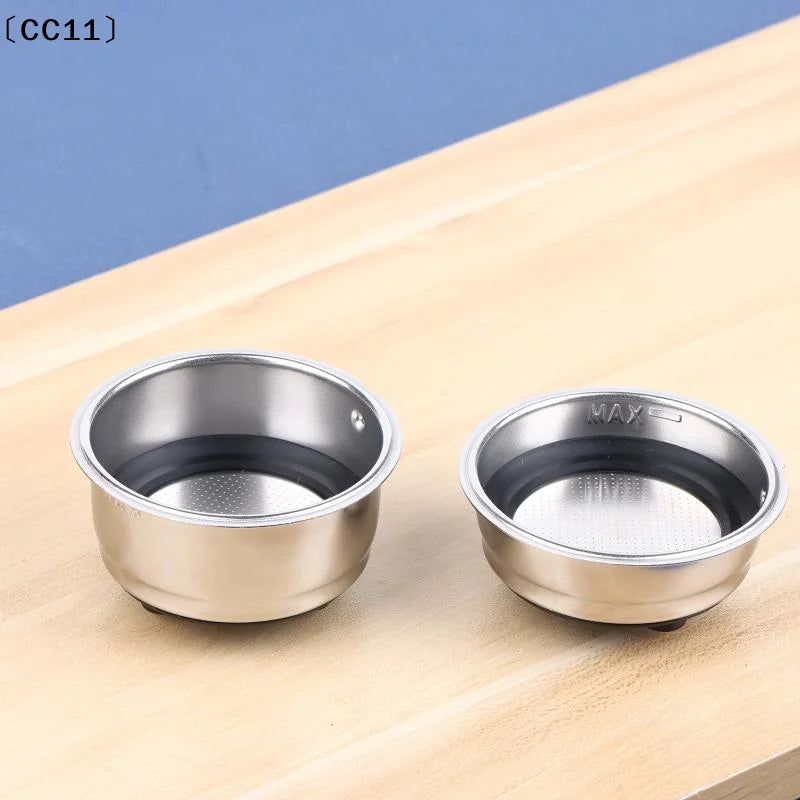 1 2 Cup Coffee Filter Basket 304 Stainless Steel Portafilter Espresso Qme