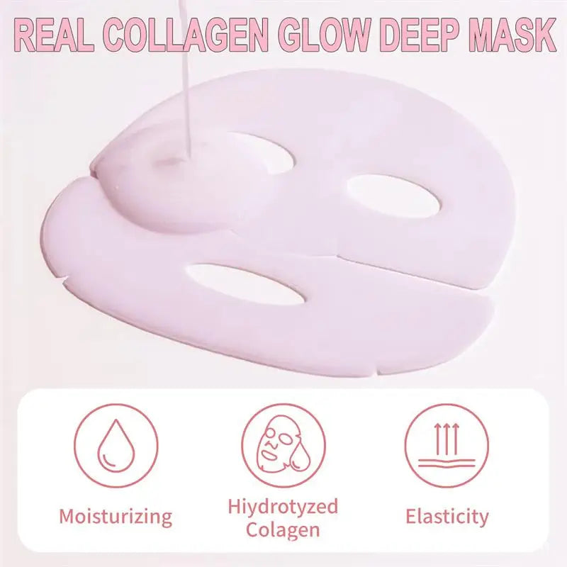Overnight Collagen Real Deep Mask Supplement Collagen Hydrating Mask Elasticity Improvement Pore Minimizing Firming Lifting Mask Qme