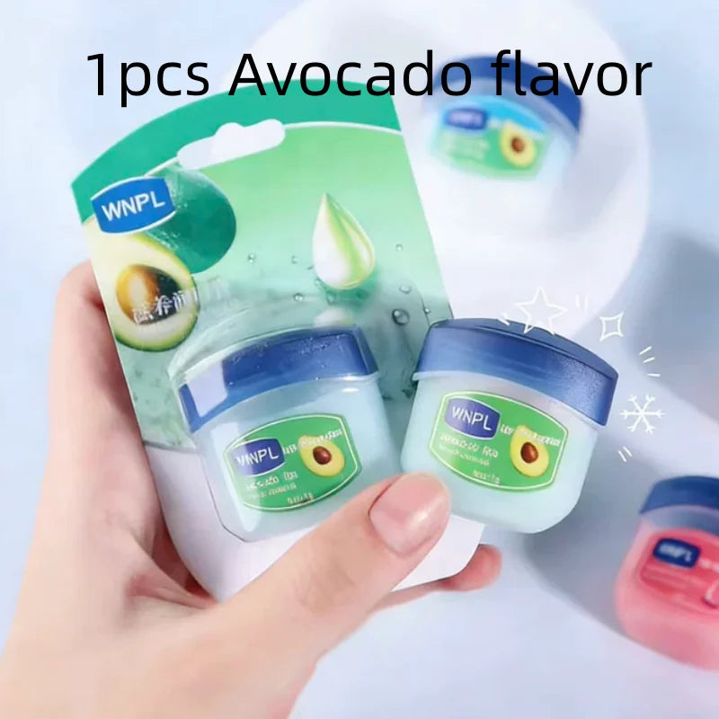 1/4/8pcs mix flavors Winter Lip Balm Whitening Moisturizing Base Natural Plant Base Moisturizing Crack Lip Care Jelly Qme Avocado flavor 7g