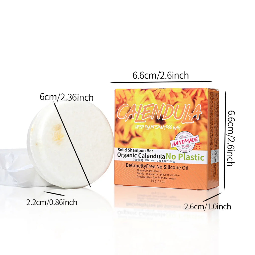 Calendula Flower Plant Essential Oil Shampoo Soap Handmade Rich Aroma Qme