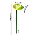 Outdoor Bird Bath Metal Tray Pole With Stake Bird Bath For Window Deck Patio Backyard Yard Balcony Railing Ground Pool Qme Green China Mainland