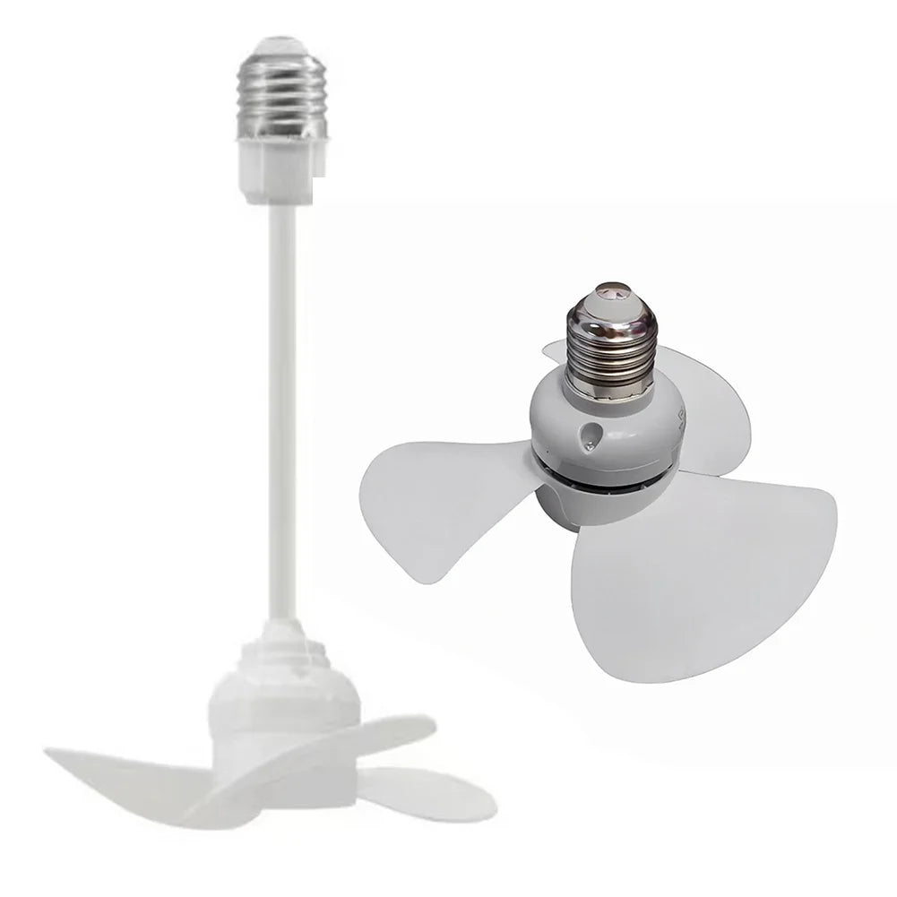 1pcs Household Electric Fan Indoor Ceiling Fan E27 Screw Mouth Brushless Motor 140mm Bedroom Silent Fan LED Energy-saving Fan Qme