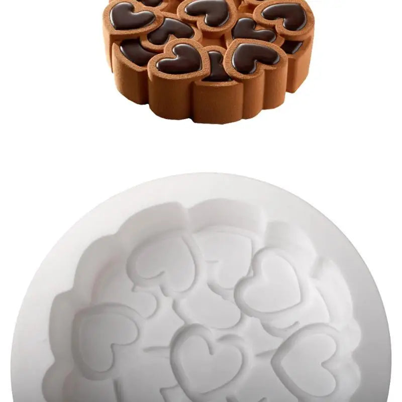 Valentine's Day Mousse Cake Mold Dessert Baking Tools Splicing Qme