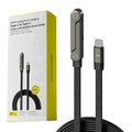 240W Fast Charging Foldable Phone Holder Data Cable Fast Charging Multi Charger Cord With Type C 2-in-1 Foldable Data Cable Qme C to C 240W