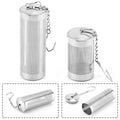 Stainless Steel Tea Infuser Tea Leaves Diffuser Spice Seasoning Ball Strainer Teapot Fine Mesh Coffee Filter Kitchen Accessories Qme L