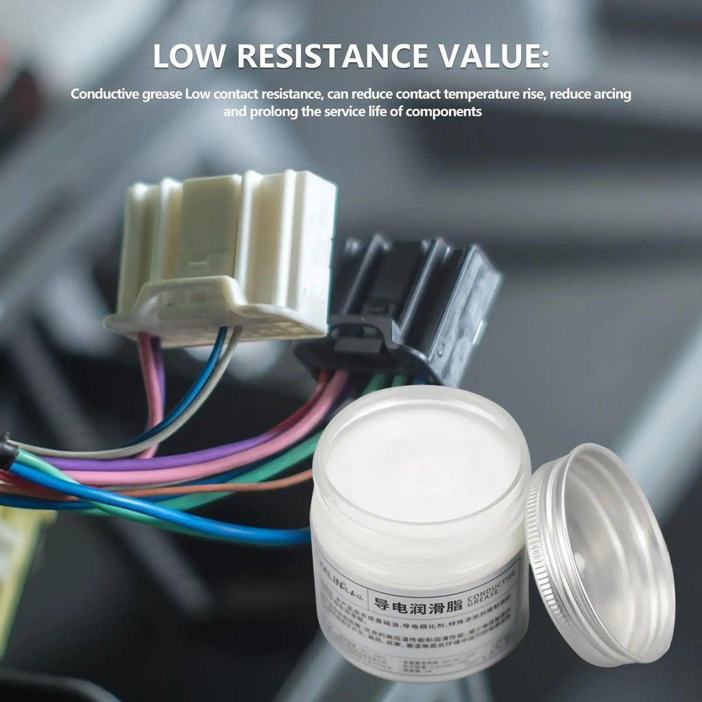 Electric Conductive Grease Conductive Gel & Lubrication 100g Grease For Low Resistance Value For Household Appliances & Power Qme