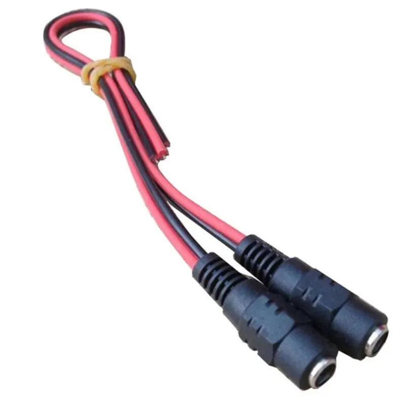 10PCS DC Power Connector 30cm Male Female Plug for LED Strip Wiring 5.5*2.1 Non-Waterproof Adapter Qme