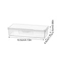 Cotton Swab Container Small Earring Organizer Small Transparent Cotton Ball Holder Portable Cotton Swab Holder Case Qme small