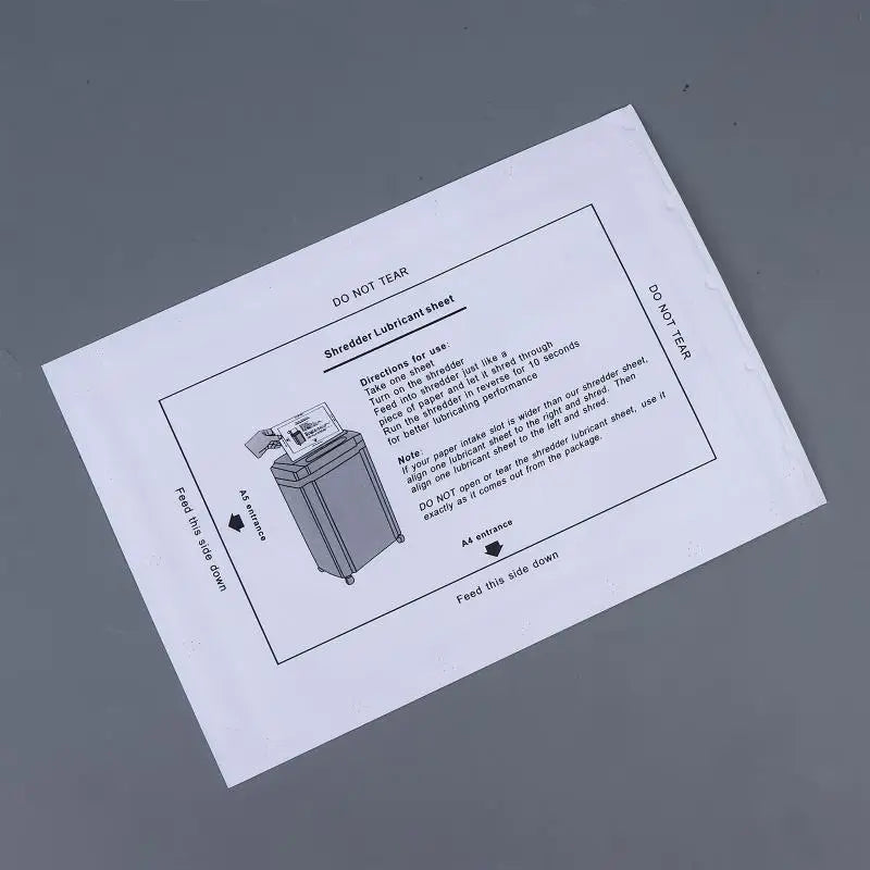 5 Lubrication Sheets Shredder Paper Filled Oil User-friendly Portable Qme