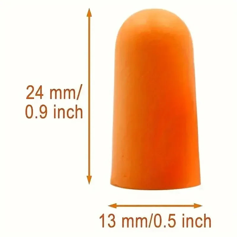 50/20/10 Pairs Anti Noise Earplugs Work Study Sleep Travel Aircraft Noise Reduction Soft Foam Earplugs Separately Packaged Qme