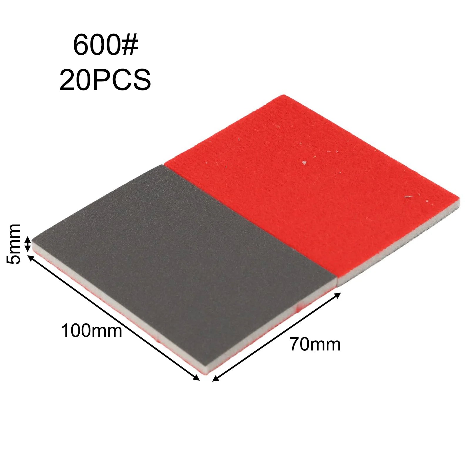 20 Pcs Sandpaper Sponge Set 180,320, 400,600, 800,1200, 2000, 2500 Grit Flexible Sanding Pad For Polishing Abrasive Tools Qme 600 Grit