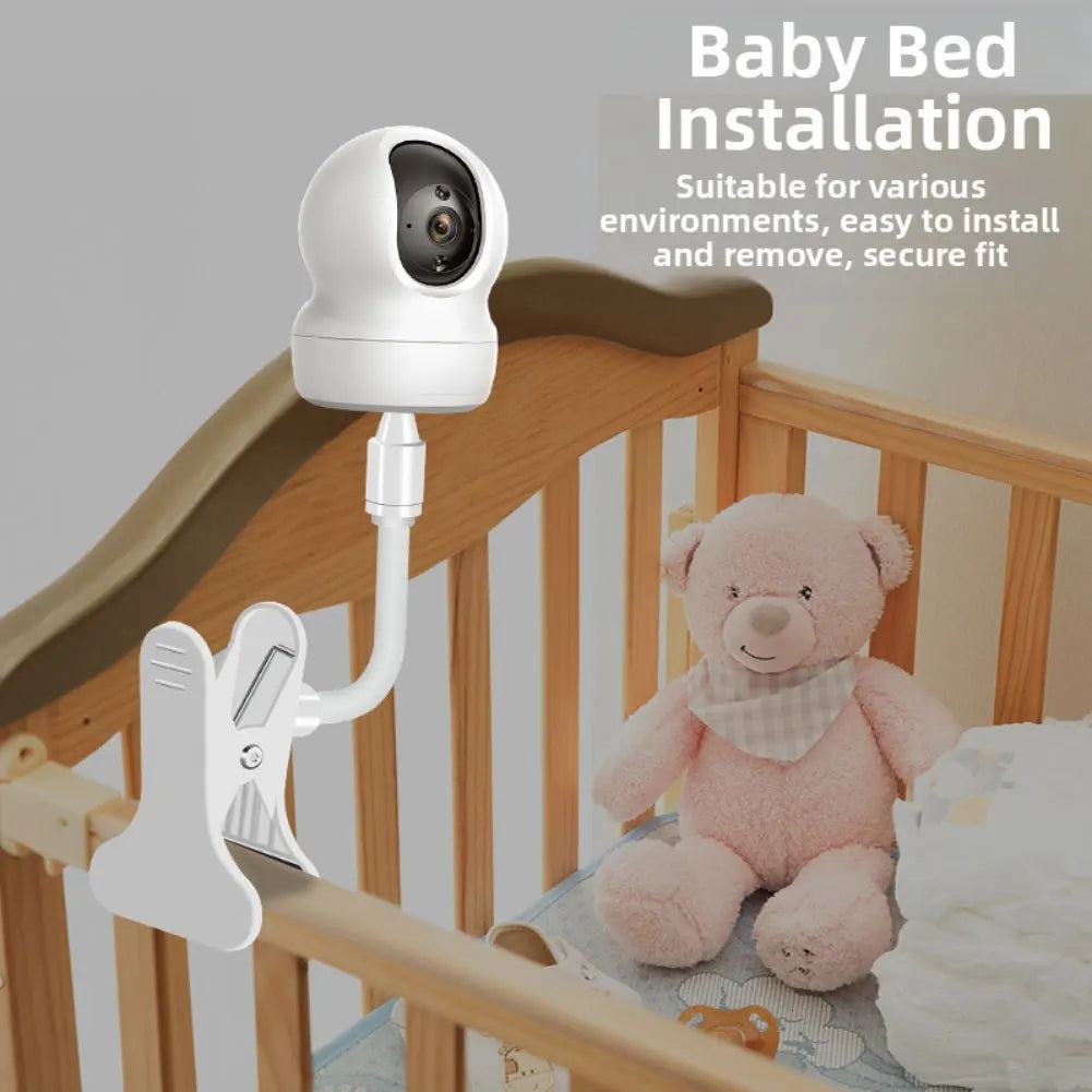 Protable Flexible Camera Clamp Baby Monitor Stand No Punching Webcam Qme