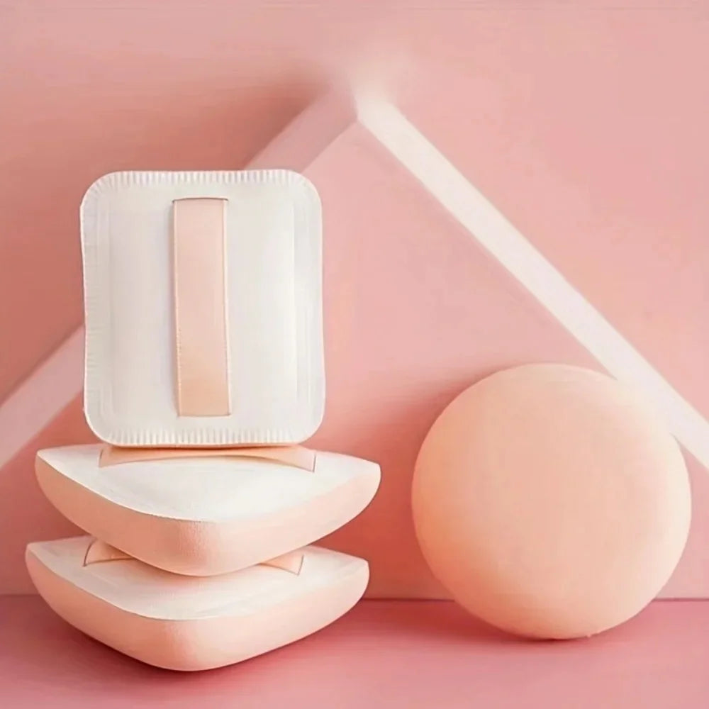 3Pcs Soft Cute Makeup Puff Set Dry Wet Combined Cosmetic Sponge Cushion Puff Foundation Cream Blender Makeup Tools Accessories Qme