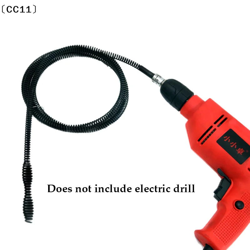10MMx1M 2M Drain Dredging Spring Sink Cleaner Sewer Tool Kitchen Qme