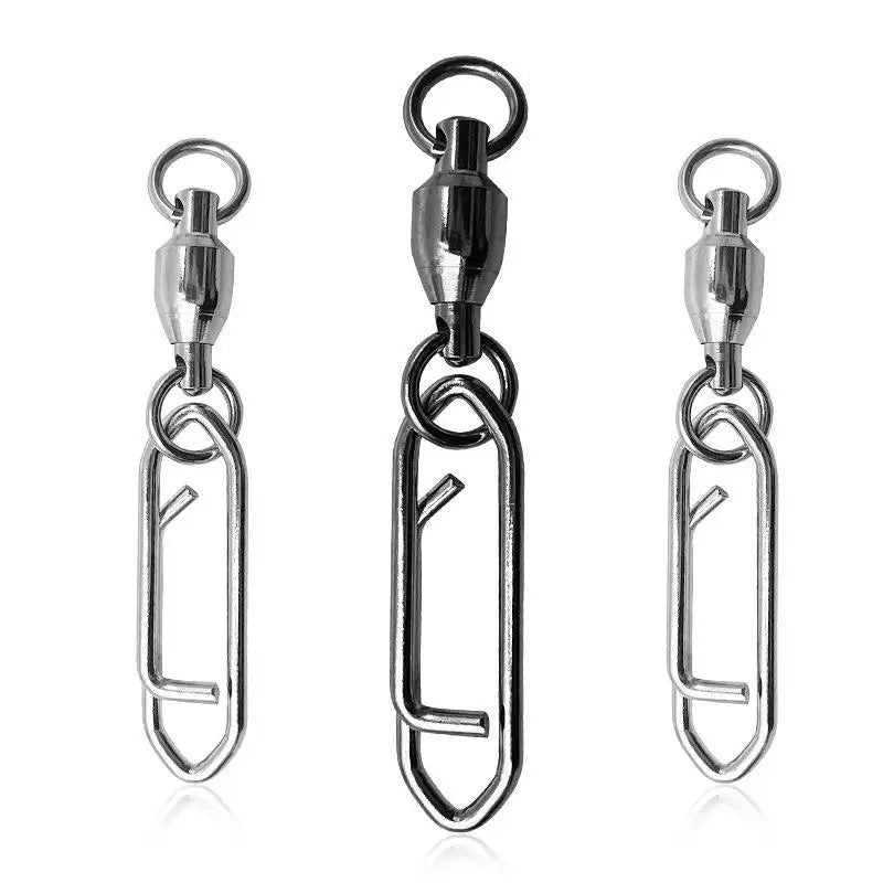 Fishing Rolling Swivel Power Clips Quick Change Snap Swivels Qme