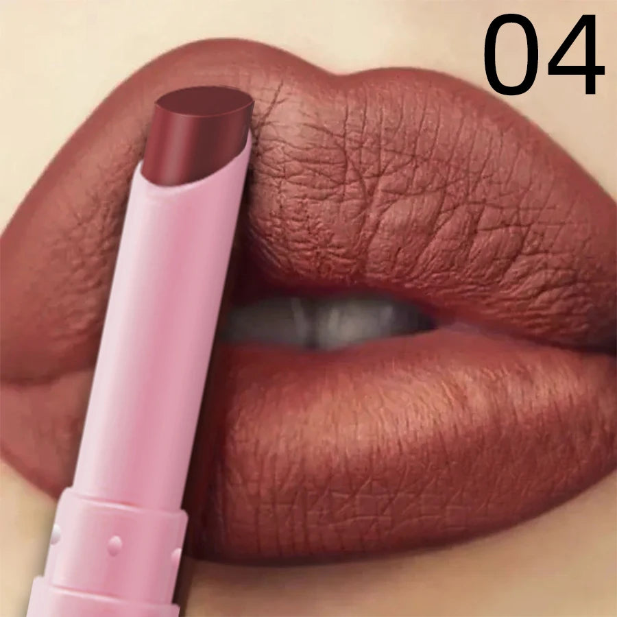 15 Cigarette Velvet Matte Waterproof Lipstick Long-lasting Lip Gloss Qme 04