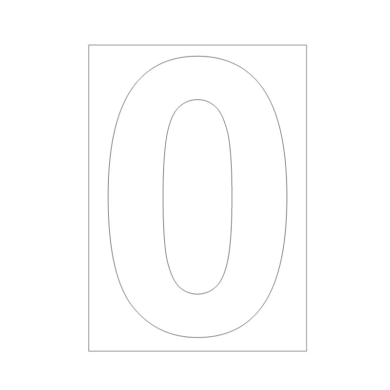 Self-adhesive Trash Can Labels Wheelie Bin Number Sticker Durable Qme A0
