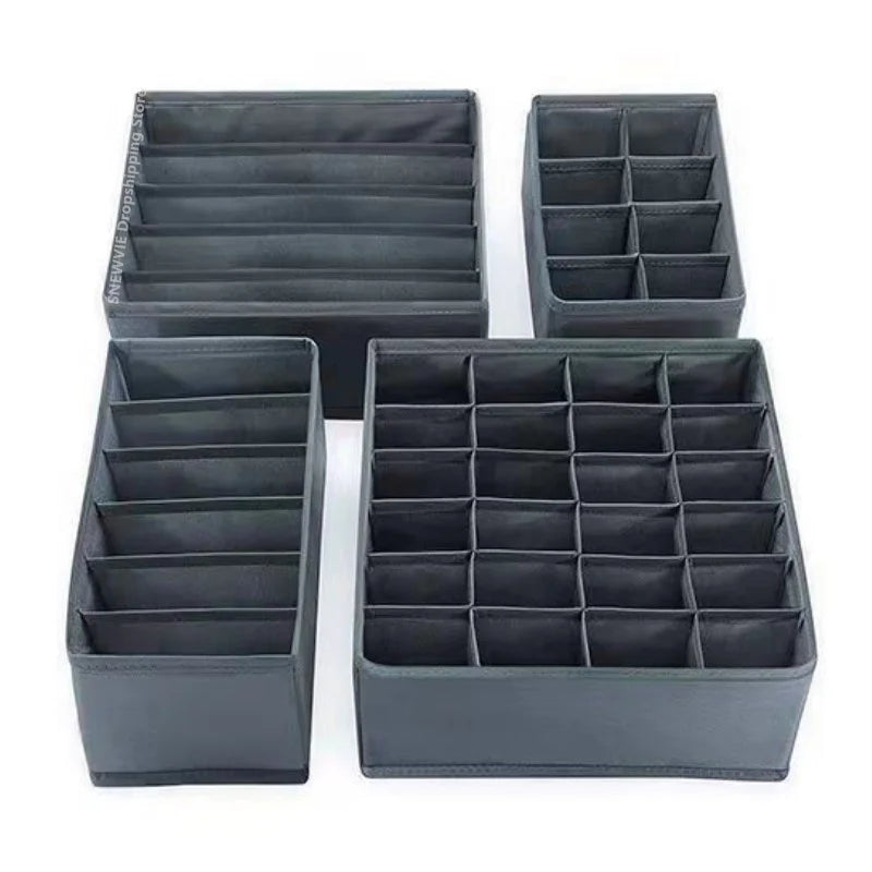 Socks Organizer Underwear Bra Storage Box Cabinet Drawer Organizer For Clothes Ties Wardrobe Clothes Organizer Cabinet Separator Qme