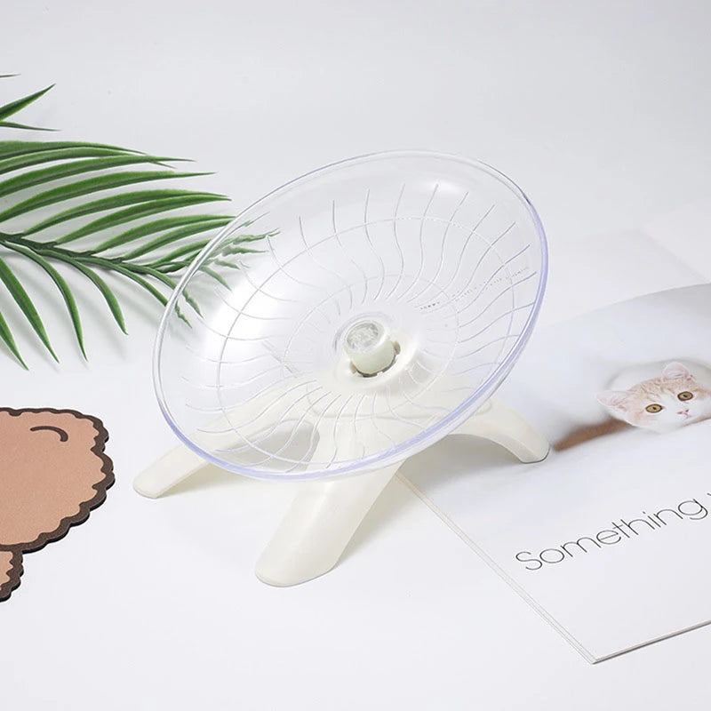 1Pc Pet Hamster Flying Saucer Exercise Squirrel Wheel Hamster Mouse Running Disc. Qme