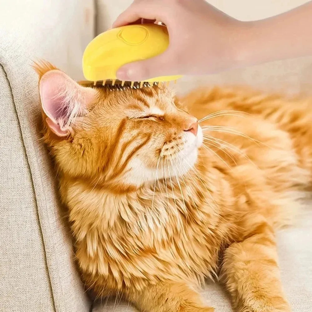 Cat Dog Steam Brush Electric Spray Water Kitten Pet Comb Soft Qme