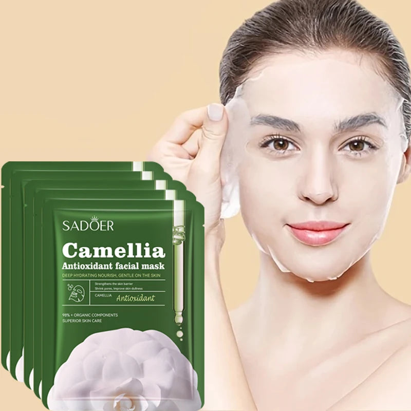 Camellia Moisturizing Facial Mask Patch Take Care Skin Ideal Holiday Qme