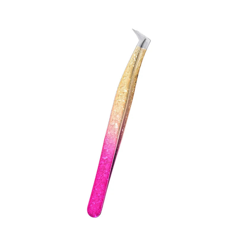 Eyelash Tweezers Ice Flower Anti-static 3D Accurate Eyebrow Grafting Qme
