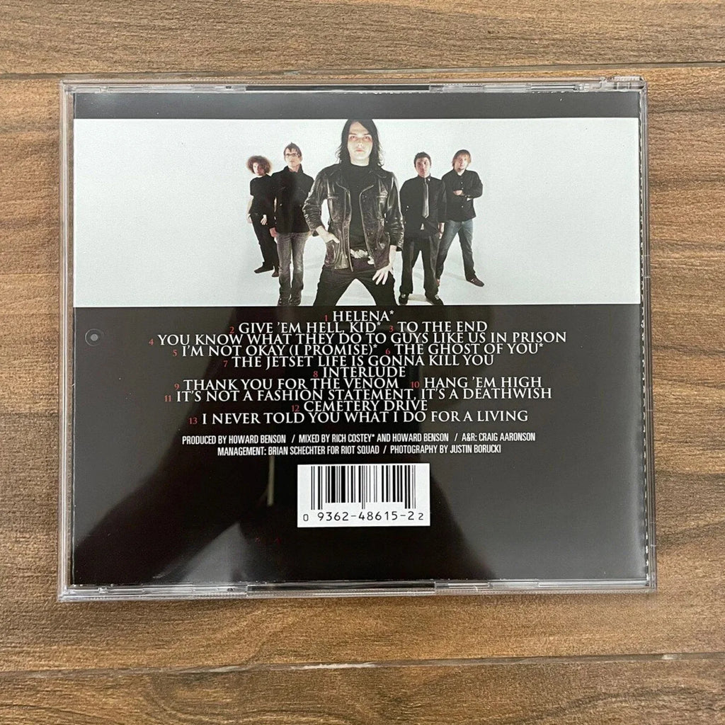 Emo Alternative Rock Band CD Album, Black & Red Graphic Illustration Cover Style, Melodic Punk Tracks for Music Collectors Qme