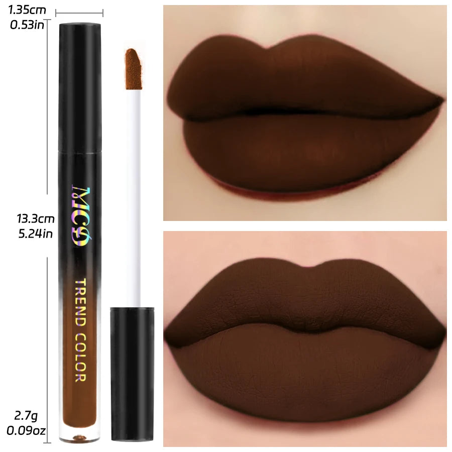 Matte Waterproof Lip Gloss Lasting Liquid Lipstick Velvet Sexy Glaze Qme