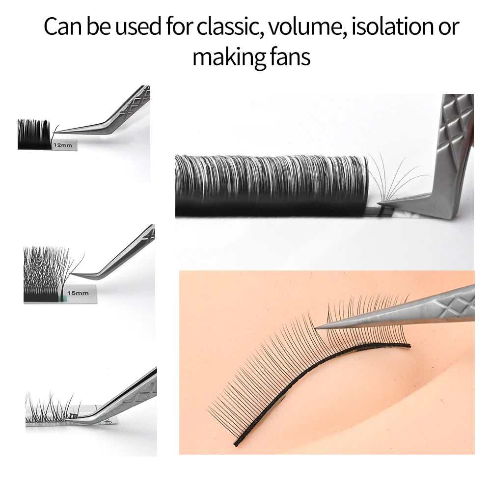 Eyelash Extension Tweezer Volume Precise Luxury Diamond Grip 420 Qme