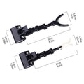 Fishing Rod Rest Head 360 Degree Rotations Bracket Bridge Raft Qme one size