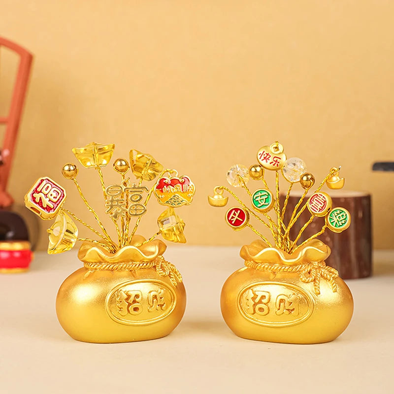 Year Money Tree God Feng Shui Fa Cai Lucky Fortune Miniature Spring Qme