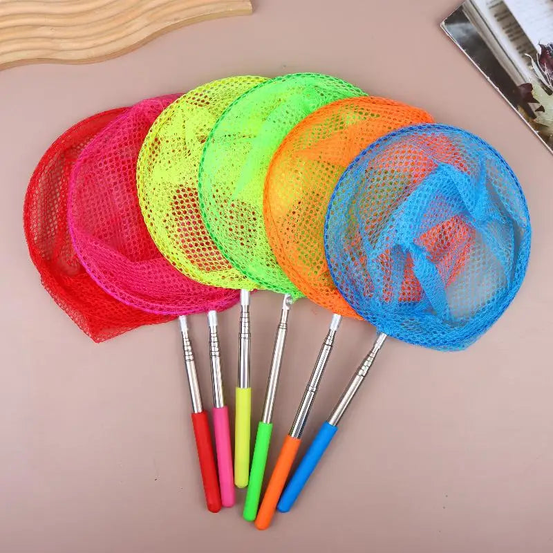 1 2 Retractable Fishing Net Butterfly Dragonfly Outdoor Portable Qme
