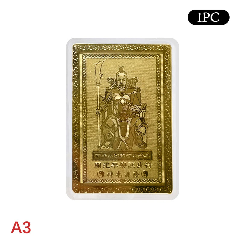 2026 Mini Tai Sui Card Horse Year Feng Shui Blessing Card Amulet Safety Health Wealth Portable Statue Protective Gift Home Decor Qme A3