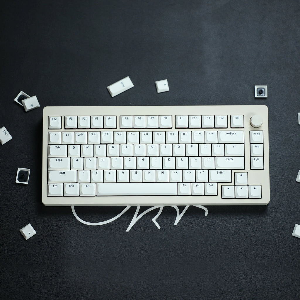 Chosfox 118 Keys Black White Universal SA Low Profile PBT Keycaps Mechanical Keyboard Custom Gaming Keyboards MX Switch Keycaps Qme