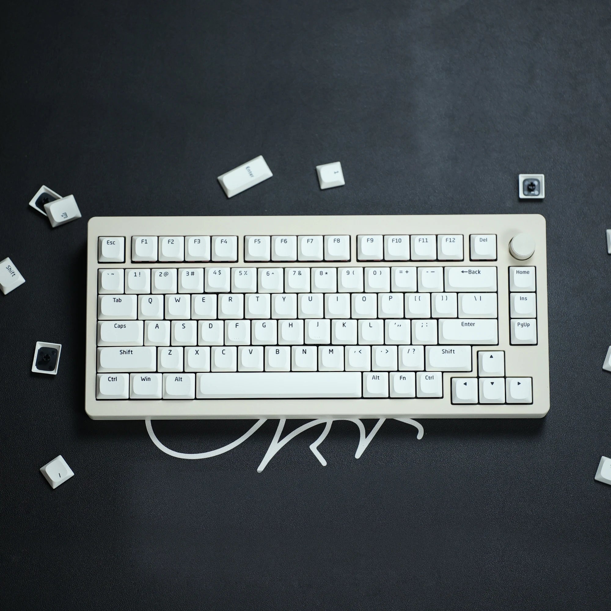 Chosfox 118 Keys Black White Universal SA Low Profile PBT Keycaps Mechanical Keyboard Custom Gaming Keyboards MX Switch Keycaps Qme