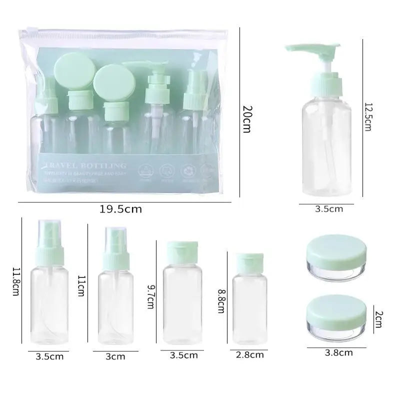 Multipurpose Leak Proof Refillable Bottles Toiletries Travel Qme