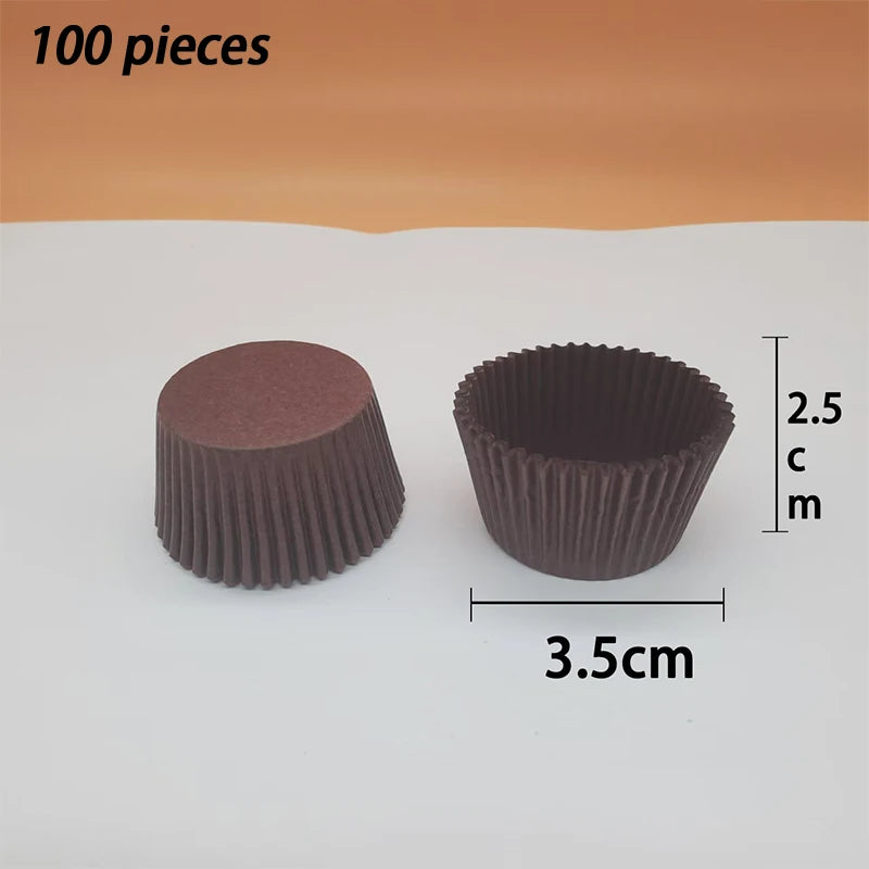 High-temperature Resistant Baking Chocolate Paper Cups Bread Cake 100 Qme A1