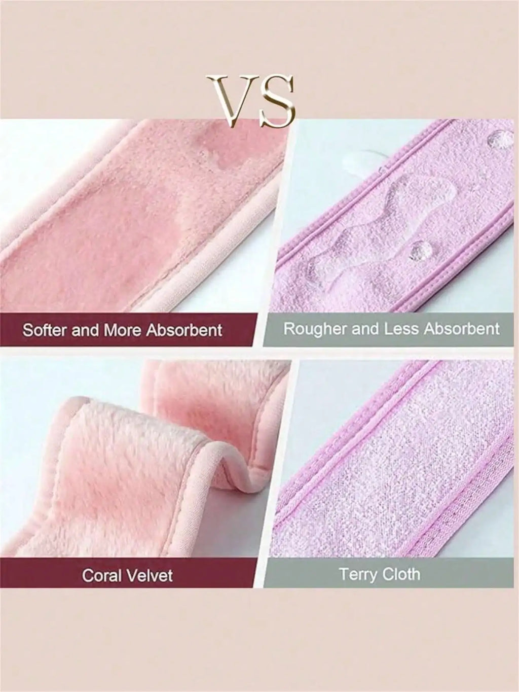 Adjustable Women's Spa Facial Headband Shower Makeup Hair Tie Qme