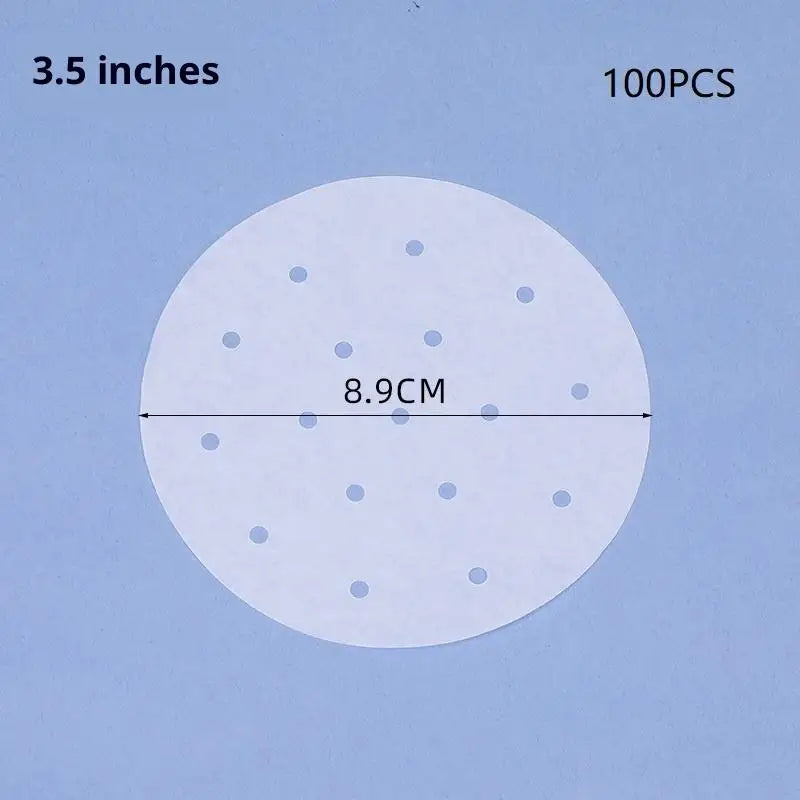 100 Disposable Steaming Paper Baking Silicone Oil Non-stick Steam Qme M 100PCS