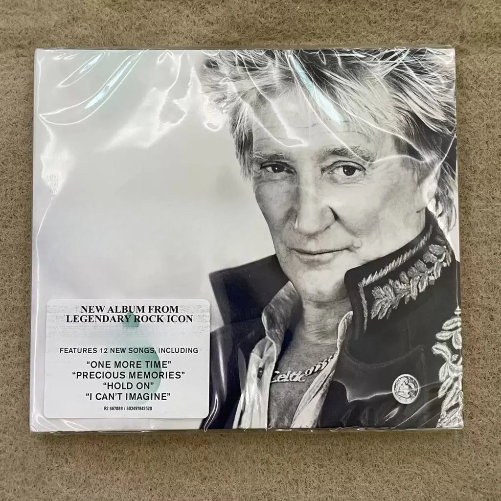 Classic Western Rock Music CD, Black-and-White Portrait Themed Cover, Lyrical Narrative New Track Collection Qme The Tears
