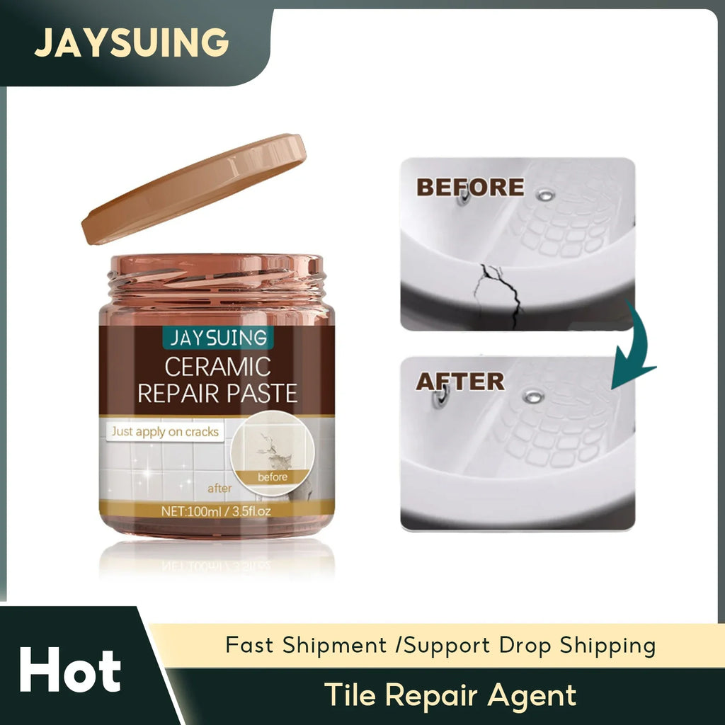 Tile Repair Agent Porcelain Crack Marble Floor Tile Toilet Washbasin Repairing Strong Bonding Waterproof Crack Repair Caulk Glue Qme