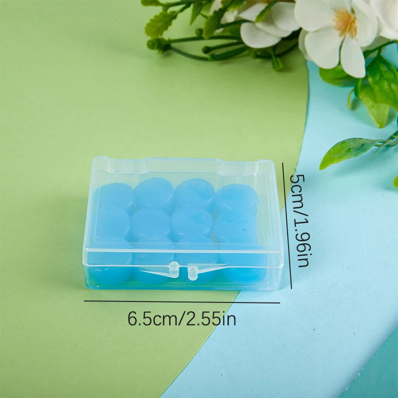 Reusable Silicone Wax Earplugs Ear Plug Swimming Moldable Noise Qme