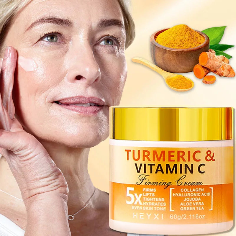 Turmeric Vitamin C Firming Face Cream Moisturizing Replenishing Water Qme