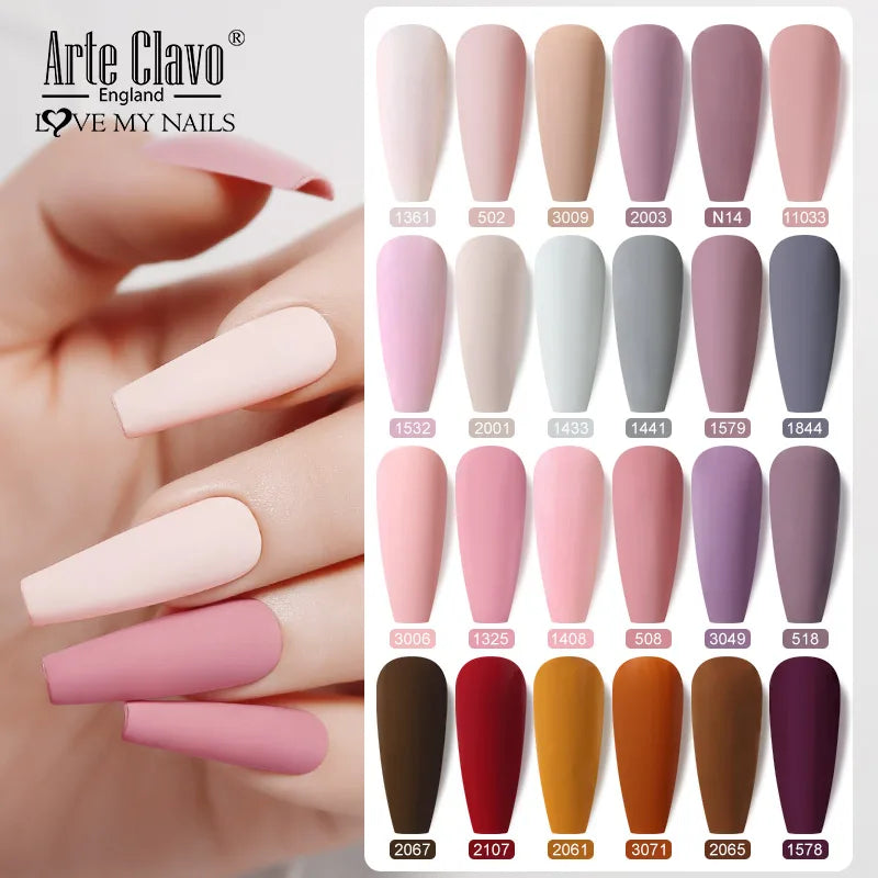 Arte Clavo15ml Gel Nail Polish Art 65 Colors Colorful Soak Off UV Qme