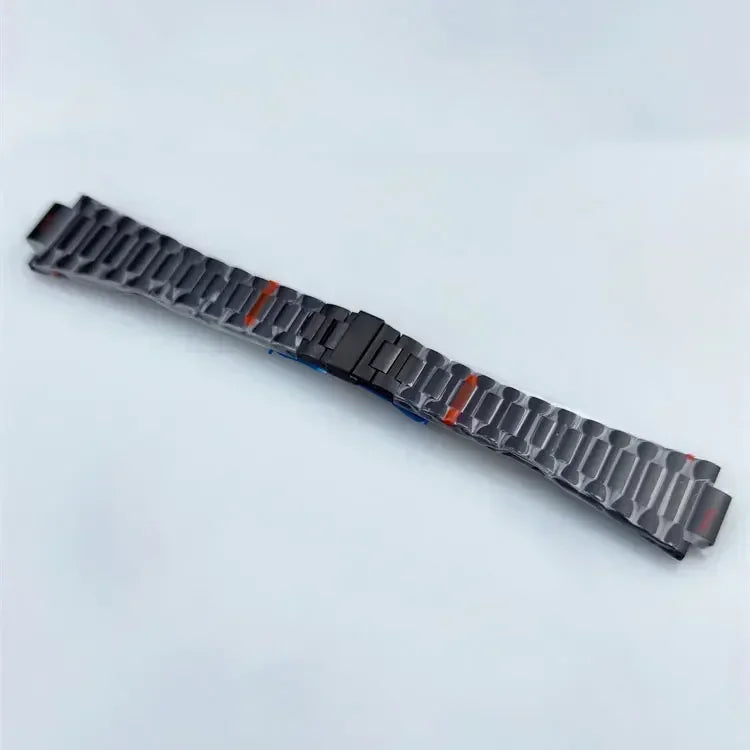 39.5mm Watch Cases Watchband Parts Sapphire Crystal Glass For Modified Nautilus nh34 nh35 nh36,38 Movement Dial Waterproof Qme Black Strap